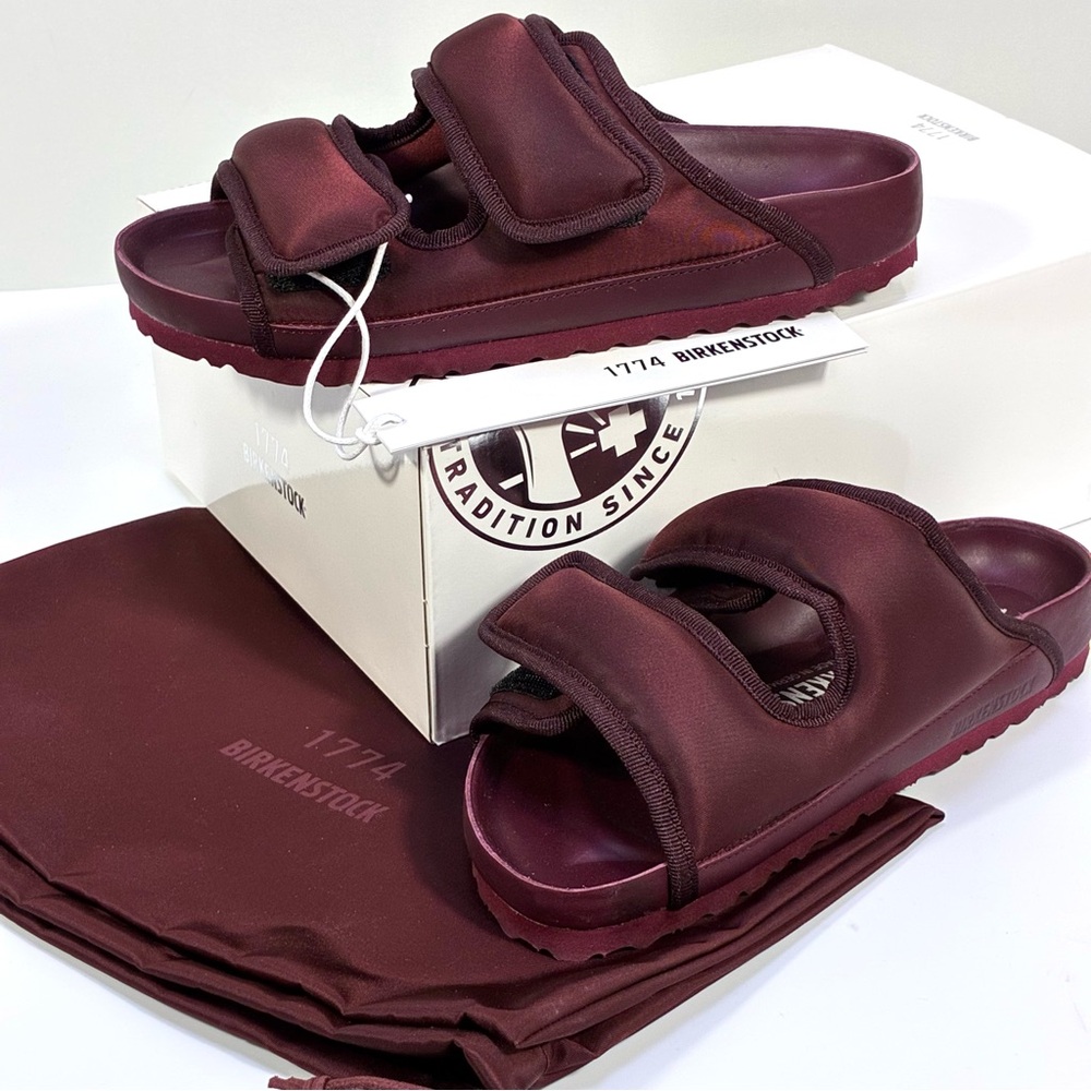 Birkenstock 1774 Arizona Cosny Nylon Sandals Port Royale 38 7 NEW Monochromatic - Picture 2 of 16